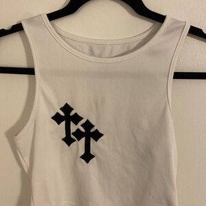 ROMWE White Textured Top